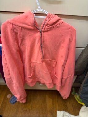 lululemon athletica Coral Half-Zip Hoodie Sweater
